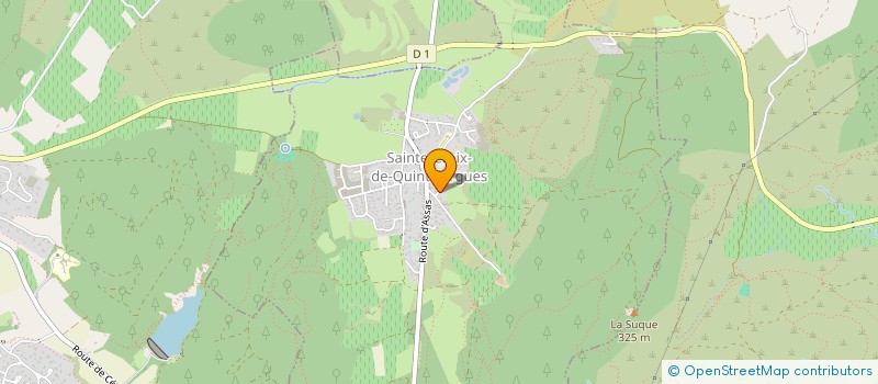localisation de l'entreprise TERRITOIRES & DECISIONS  SAINTE-CROIX-DE-QUINTILLARGUES