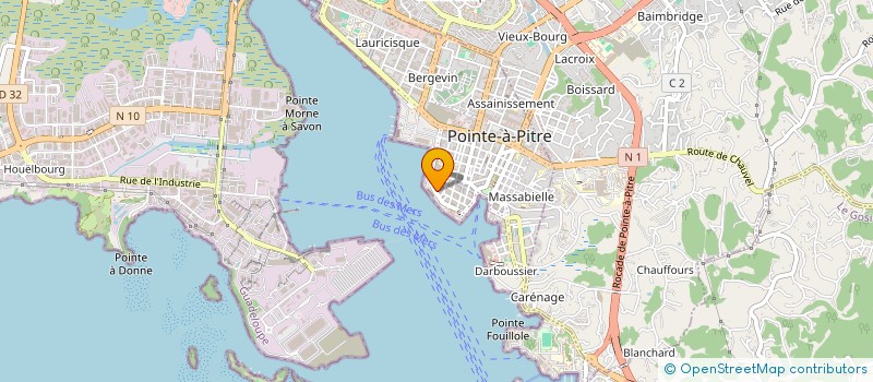 localisation de l'entreprise TERRITOIRES DURABLES  POINTE A PITRE