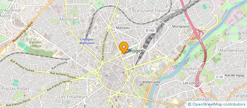 localisation de l'entreprise TERRITOIRES EN PERSPECTIVES à LIMOGES