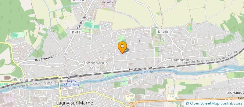 localisation de l'entreprise TERRITOIRES ET CONFLUENCES  THORIGNY-SUR-MARNE