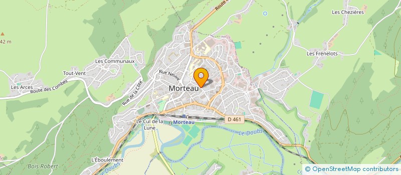 localisation de l'entreprise TERRITOIRES INGENIERIE à MORTEAU