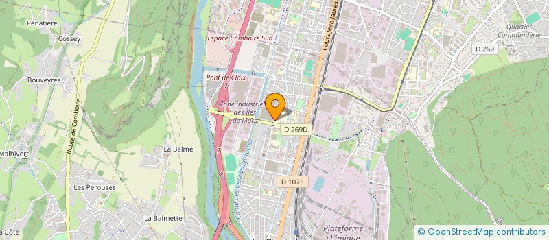 localisation de l'entreprise TERRITOIRES INSERTION 38  LE PONT-DE-CLAIX