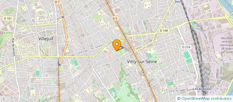 localisation de l'entreprise TERRITOIRES INTERIEURS à VITRY-SUR-SEINE