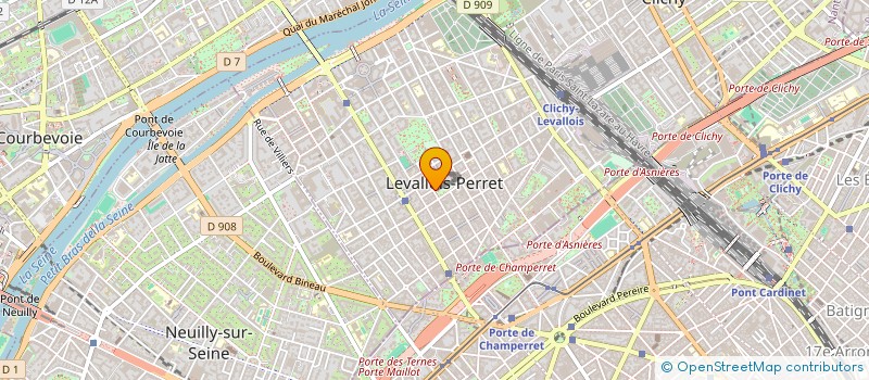 localisation de l'entreprise TERRITORIA à LEVALLOIS-PERRET