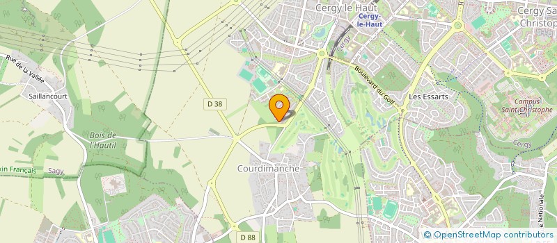 localisation de l'entreprise TERRO D'ENTREPRISES  COURDIMANCHE