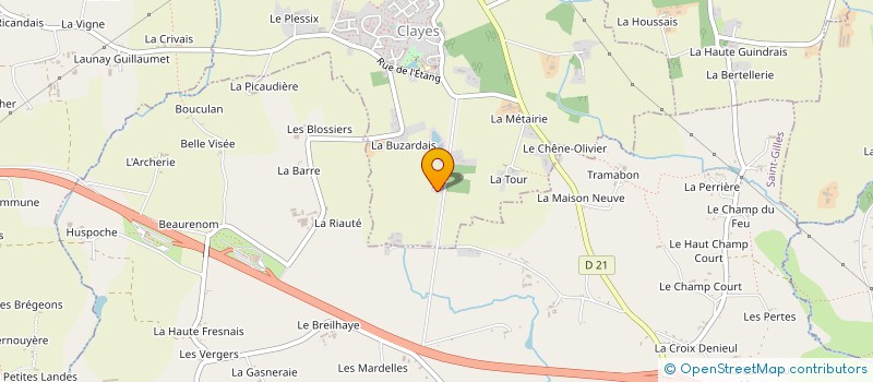 localisation de l'entreprise TERROIR BATI  CLAYES