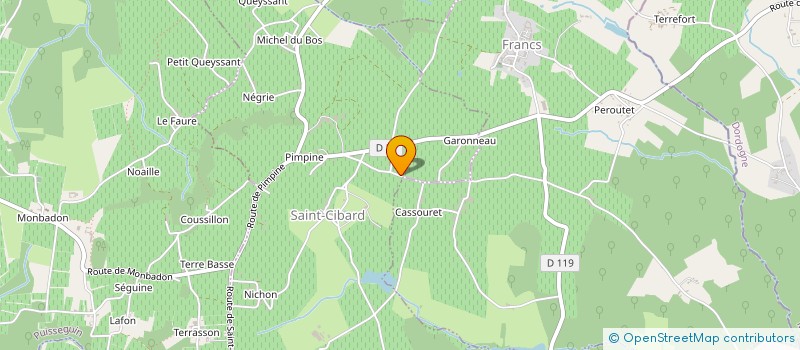 localisation de l'entreprise TERROIR DE CRUS - THIENPONT  SAINT-CIBARD