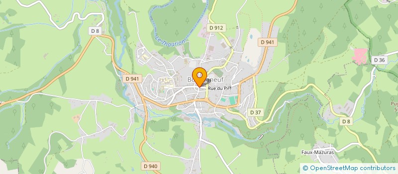 localisation de l'entreprise TERROIR DE VIVRES à BOURGANEUF