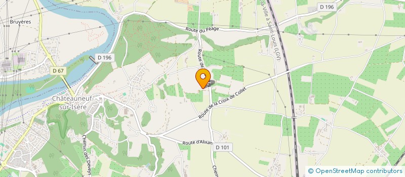 localisation de l'entreprise TERROIR DES ROCH  CHATEAUNEUF-SUR-ISERE