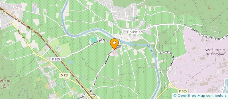 localisation de l'entreprise TERROIR ET ENVIRONNEMENT  CHUSCLAN