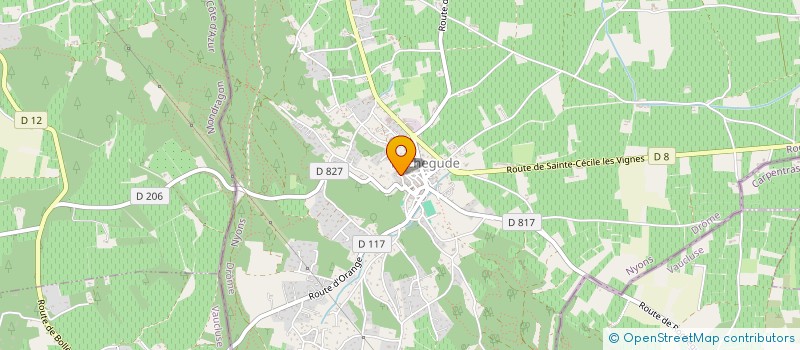 localisation de l'entreprise TERROIR ET GASTRONOMIE à ROCHEGUDE