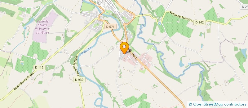 localisation de l'entreprise TERROIR ET GASTRONOMIE  VALENCE-SUR-BAISE