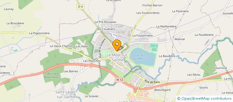 localisation de l'entreprise TERROIR ET TRADITIONS à LE MELE-SUR-SARTHE