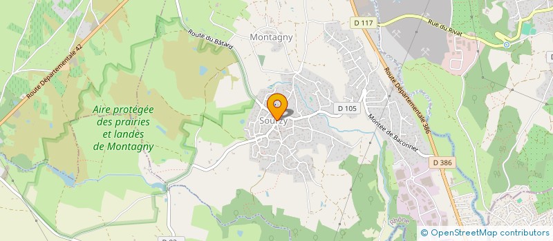 localisation de l'entreprise TERROIR- FROMAGES & VINS à MONTAGNY