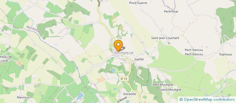 localisation de l'entreprise TERROIR SPORT PASSION EN AQUITAINE  LUSIGNAN-PETIT