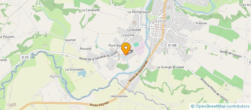 localisation de l'entreprise TERROIR SUD OUEST à EYMET