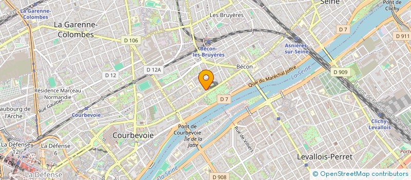 localisation de l'entreprise TERROIR & TRADITIONS à COURBEVOIE
