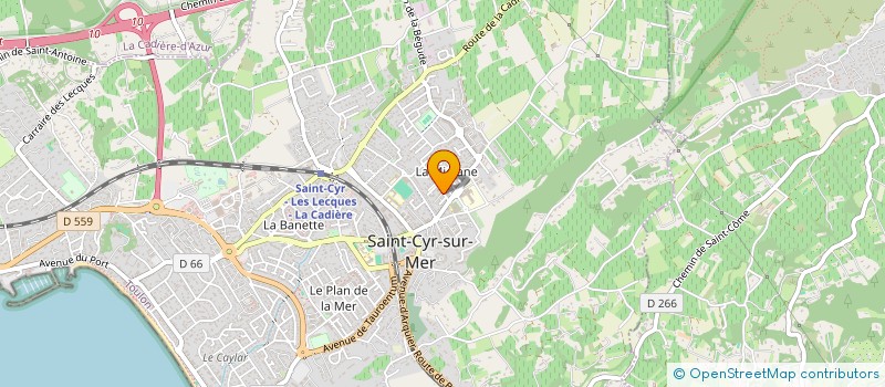 localisation de l'entreprise TERROIRS D'HISTOIRE à SAINT-CYR-SUR-MER