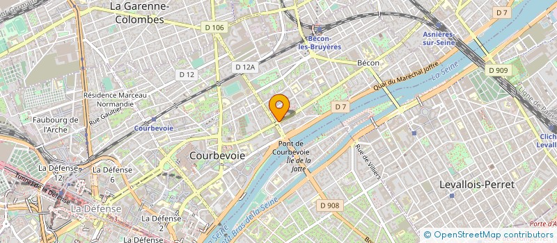 localisation de l'entreprise TERROIRS DE L'ORIENT à COURBEVOIE