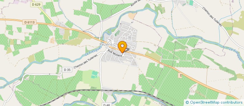 localisation de l'entreprise TERROIRS DE LA CITE  VILLESEQUELANDE