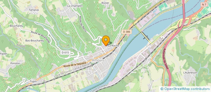 localisation de l'entreprise TERROIRS DE ROSIERS  AMPUIS