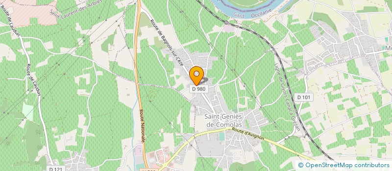 localisation de l'entreprise TERROIRS DISTILLERS INGREDIENTS  ROQUEMAURE