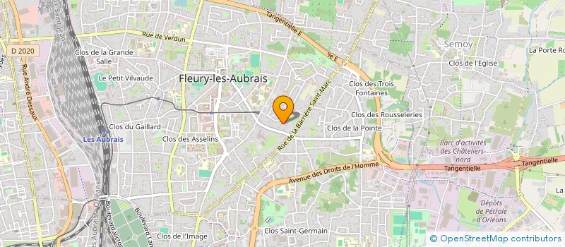 localisation de l'entreprise TERROIRS DU CENTRE à FLEURY-LES-AUBRAIS