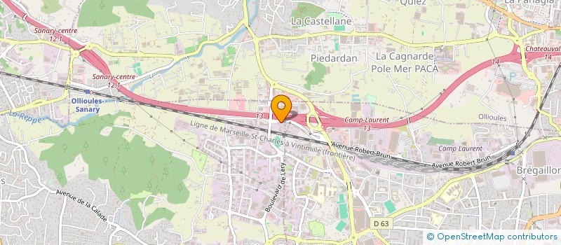 localisation de l'entreprise TERROIRS ET COMPAGNIE à SIX-FOURS-LES-PLAGES