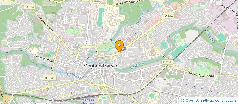 localisation de l'entreprise TERROIRS ET TOURISME à MONT-DE-MARSAN