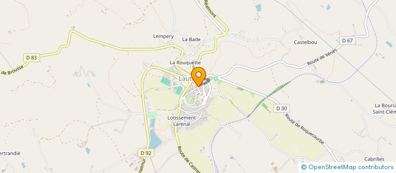 localisation de l'entreprise TERROIRS OCCITANS - LES CHEVALIERS DE MALTES à LAUTREC