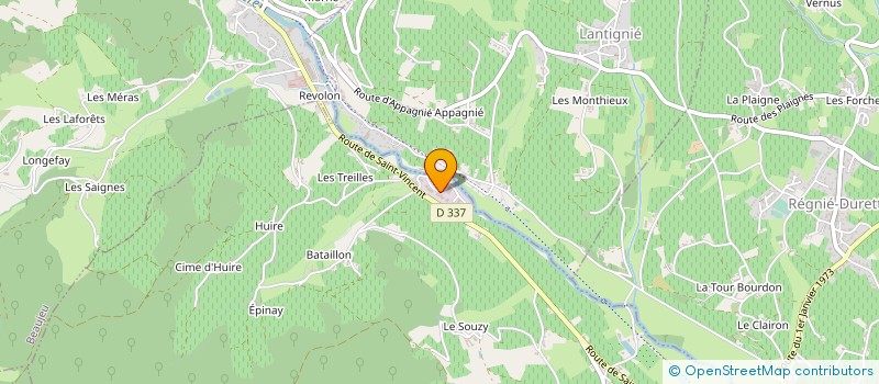 localisation de l'entreprise TERROIRS ORIGINELS à QUINCIE-EN-BEAUJOLAIS