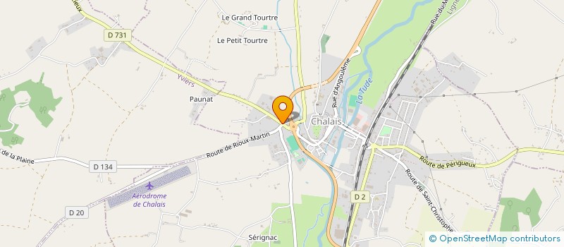 localisation de l'entreprise TERROIRS SUD CHARENTE à CHALAIS