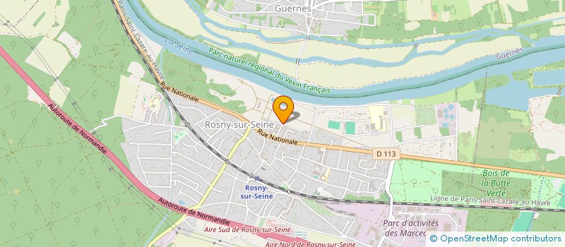 localisation de l'entreprise TERRONI M.H  ROSNY-SUR-SEINE