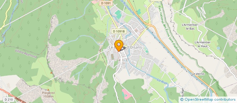 localisation de l'entreprise TERRYGLASS. à LES DEUX ALPES
