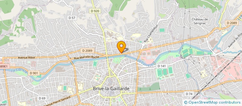 localisation de l'entreprise TERSA à BRIVE-LA-GAILLARDE