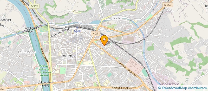 localisation de l'entreprise TERTECH à AGEN