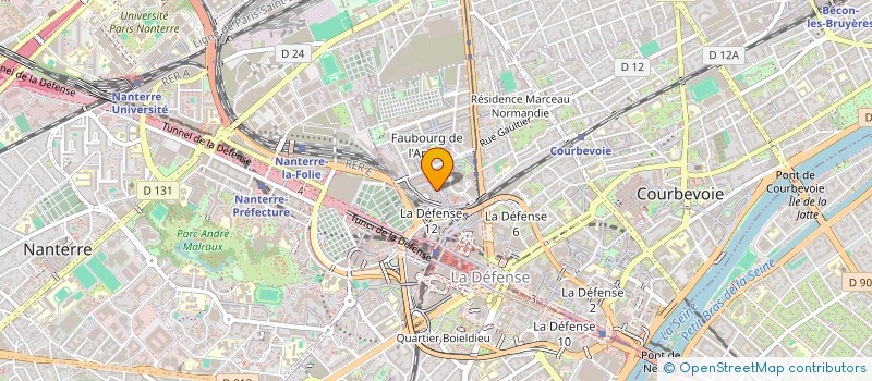 localisation de l'entreprise TERTIO  COURBEVOIE