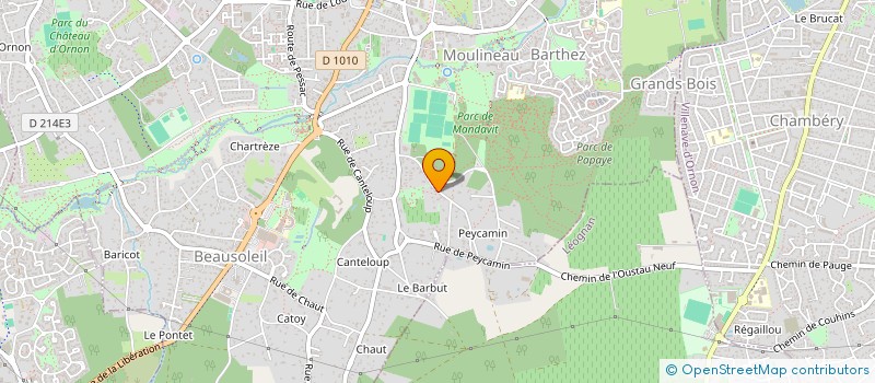localisation de l'entreprise TERTIO AQUITAINE à GRADIGNAN
