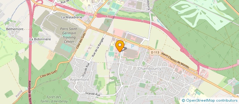 localisation de l'entreprise TERTIO-ENGINEERING à CHAMBOURCY