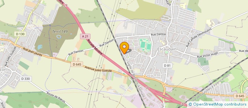 localisation de l'entreprise TERTOUS EN SCENE  ESCAUDAIN
