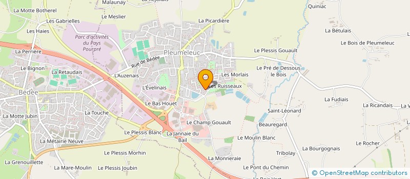 localisation de l'entreprise TERTRAIS à PLEUMELEUC