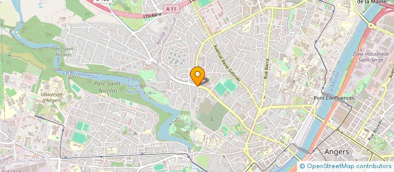 localisation de l'entreprise TERTRAIS SURVEILLANCE ET GARDIENNAGE à ANGERS