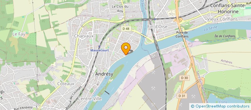 localisation de l'entreprise TERTRE COTTIN  ANDRESY