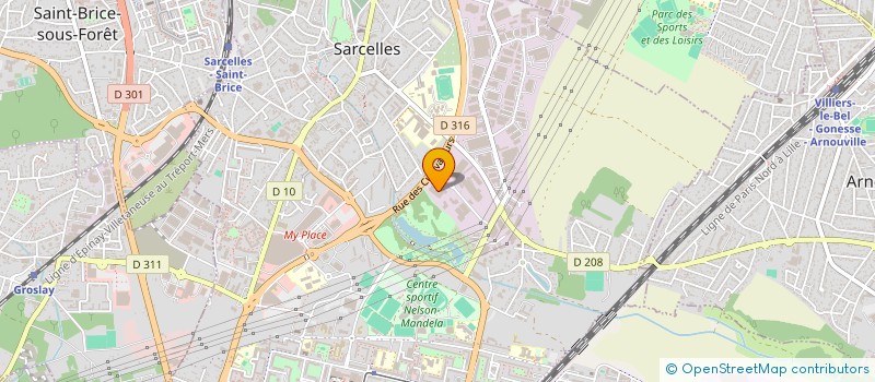 localisation de l'entreprise TERVANO IMMOBILIER à SARCELLES