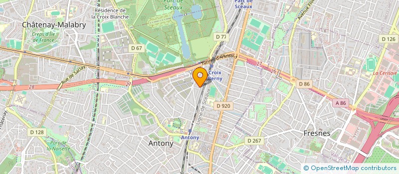 localisation de l'entreprise TERVEL à ANTONY