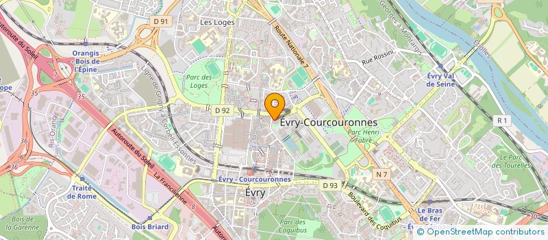localisation de l'entreprise TERVILL à EVRY-COURCOURONNES