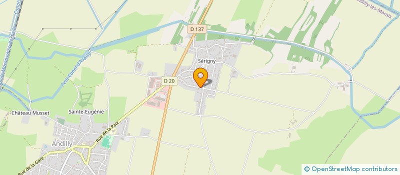 localisation de l'entreprise TERYA -TERRE D'AMITIE - à ANDILLY