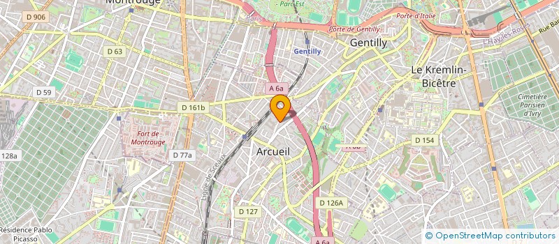 localisation de l'entreprise TERYASO à ARCUEIL
