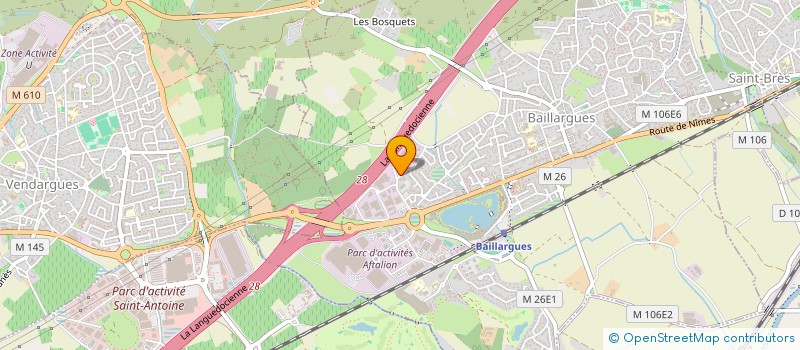 localisation de l'entreprise TES-AMM à BAILLARGUES
