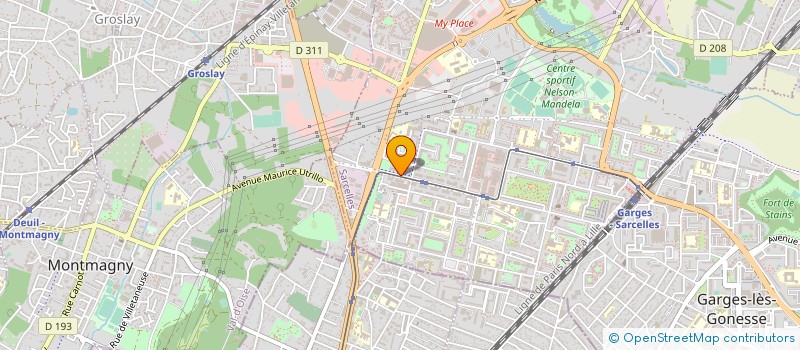 localisation de l'entreprise TES CONSTRUCTION à SARCELLES